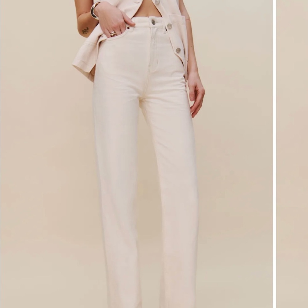 Women's Cream Jeans